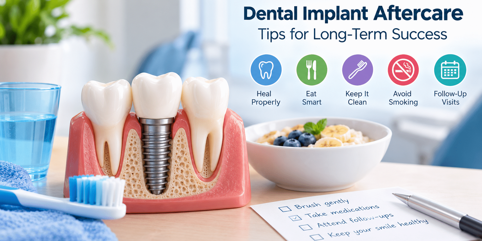 Dental Implant Aftercare for Long-Term Implant Success Dental Implant Aftercare